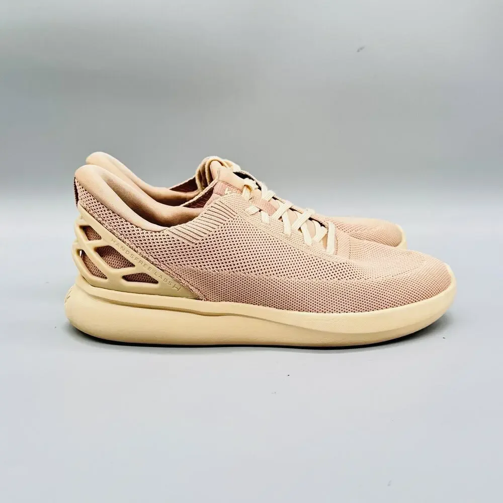 Kizik Shoes Girls 6 Pink Mesh Knit Hands Free Lace Up Athletic Sneakers Casual